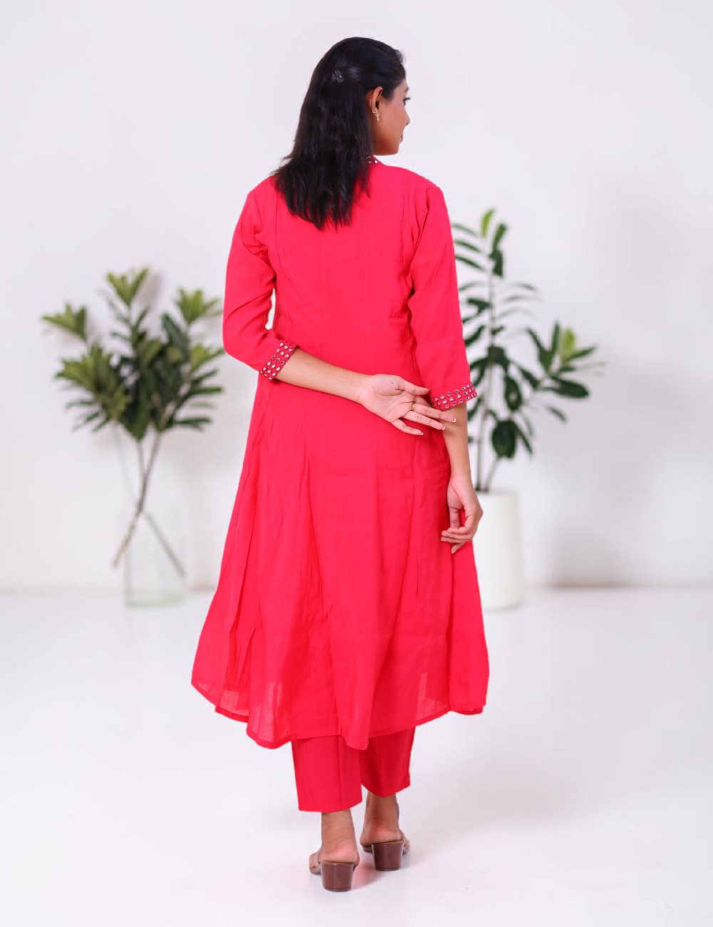 Salwar Suits Co-Ords Rayon Rani Pink