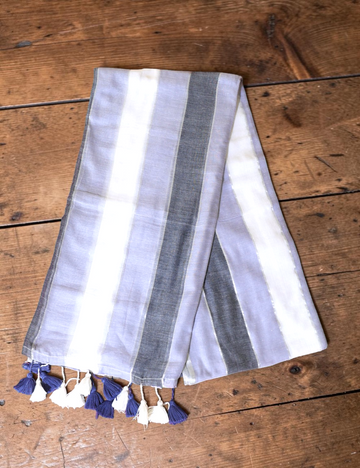 Sarees Linen Cotton Multicolour – White, Black, Grey with Silver Zari