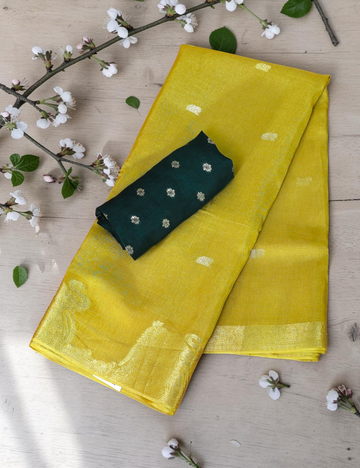 Georgette Pastel Green Saree