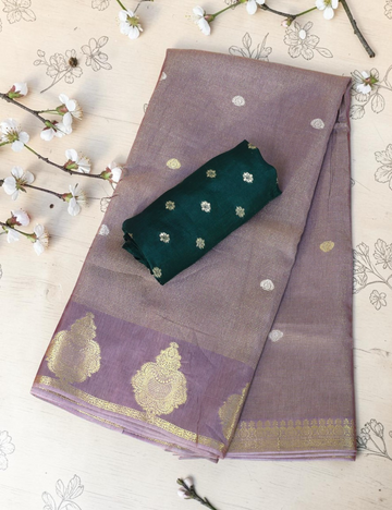 Georgette Dusty Beige Saree